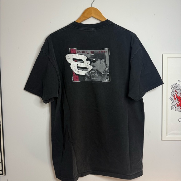 Vintage Budweiser NASCAR Dale Jr Black T-shirt - Picture 3 of 3